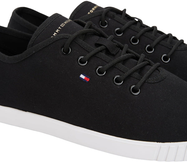 Tommy Hilfiger Women's Canvas Lace Up Sneaker Fw0fw08641 Low Top