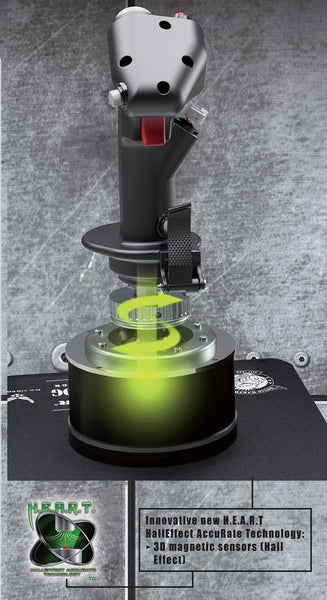 Thrustmaster Hotas Warthog Flightstick - High-Precision Joystick with H.E.A.R.T HallEffect AccuRate Technology for PC