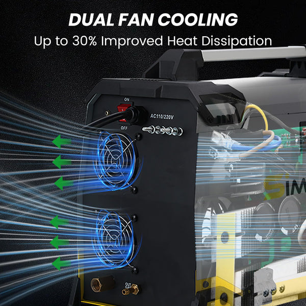 SSIMDER MIG Welder 240V Gasless MIG MMA 2 in 1 Welding Machine Flux Core Welder 220V 140Amp IGBT Inverter Welder MIG No Gas for Home DIY, Auto Repair, Metal Crafting,Best for Beginner