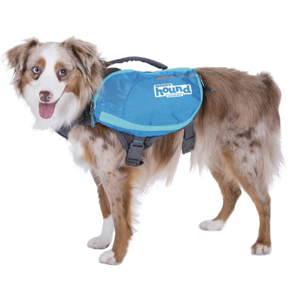 Outward Hound Kyjen 22005 DayPak Dog Backpack Adjustable Saddlebag Style Dog Accessory, Large, Blue