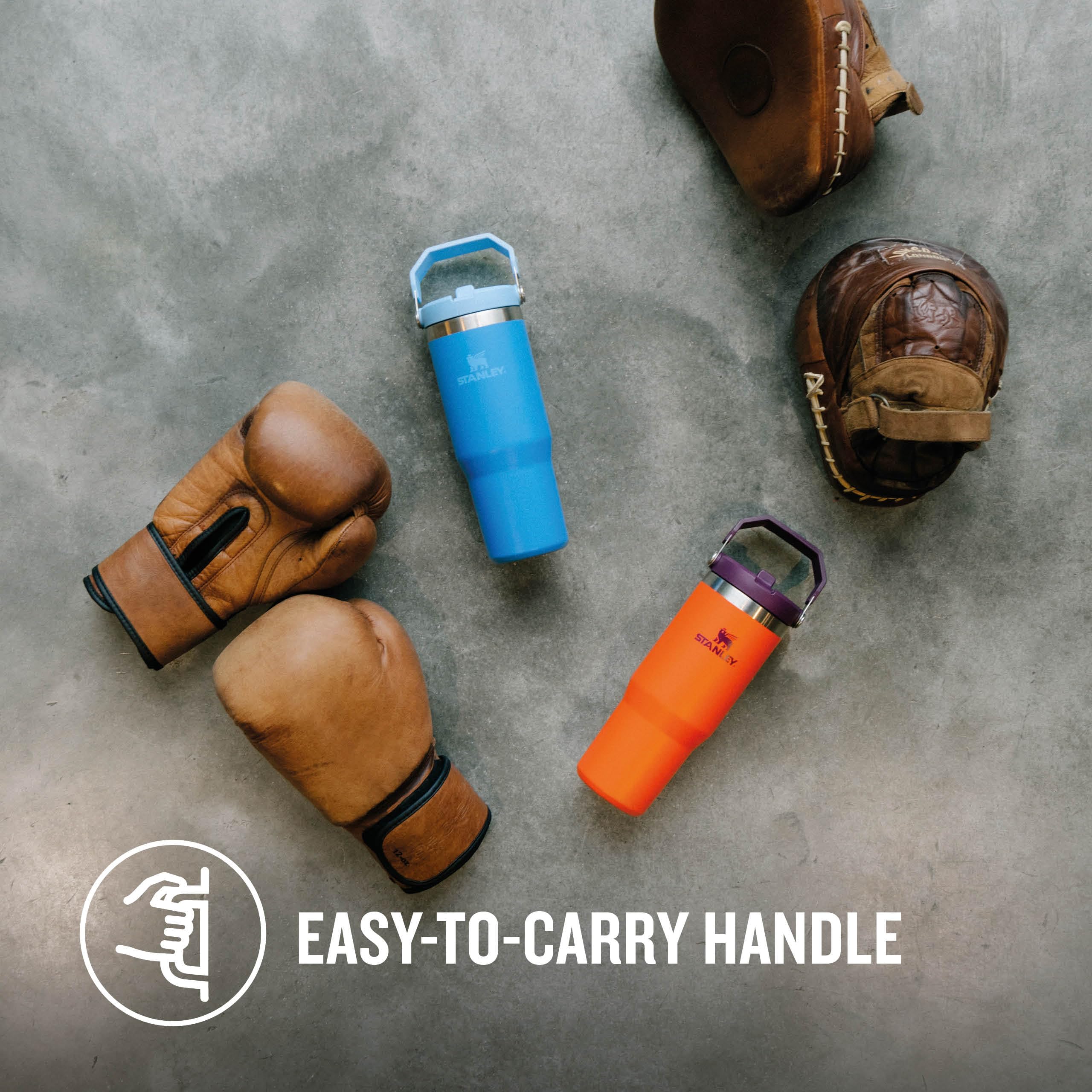 Stanley Flip Straw Tumbler 1.0 Water Bottle With Straw 0.89L - Keeps Cold For 12+ Hours - Easy To Carry - Dishwasher Safe - Stainless Steel Thermal Flask - BPA-Free Travel Mug - Navy