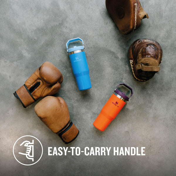 Stanley Flip Straw Tumbler 1.0 Water Bottle With Straw 0.89L - Keeps Cold For 12+ Hours - Easy To Carry - Dishwasher Safe - Stainless Steel Thermal Flask - BPA-Free Travel Mug - Navy