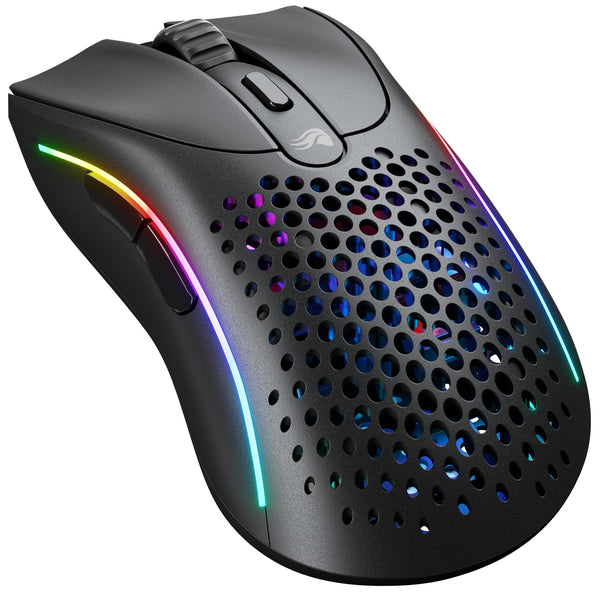 Glorious Gaming Model D Wired Gaming Mouse - 68g Superlight Honeycomb Design, RGB, Ergonomic, Pixart 3360 Sensor, Omron Switches, PTFE Feet, 6 Buttons - Glossy Black