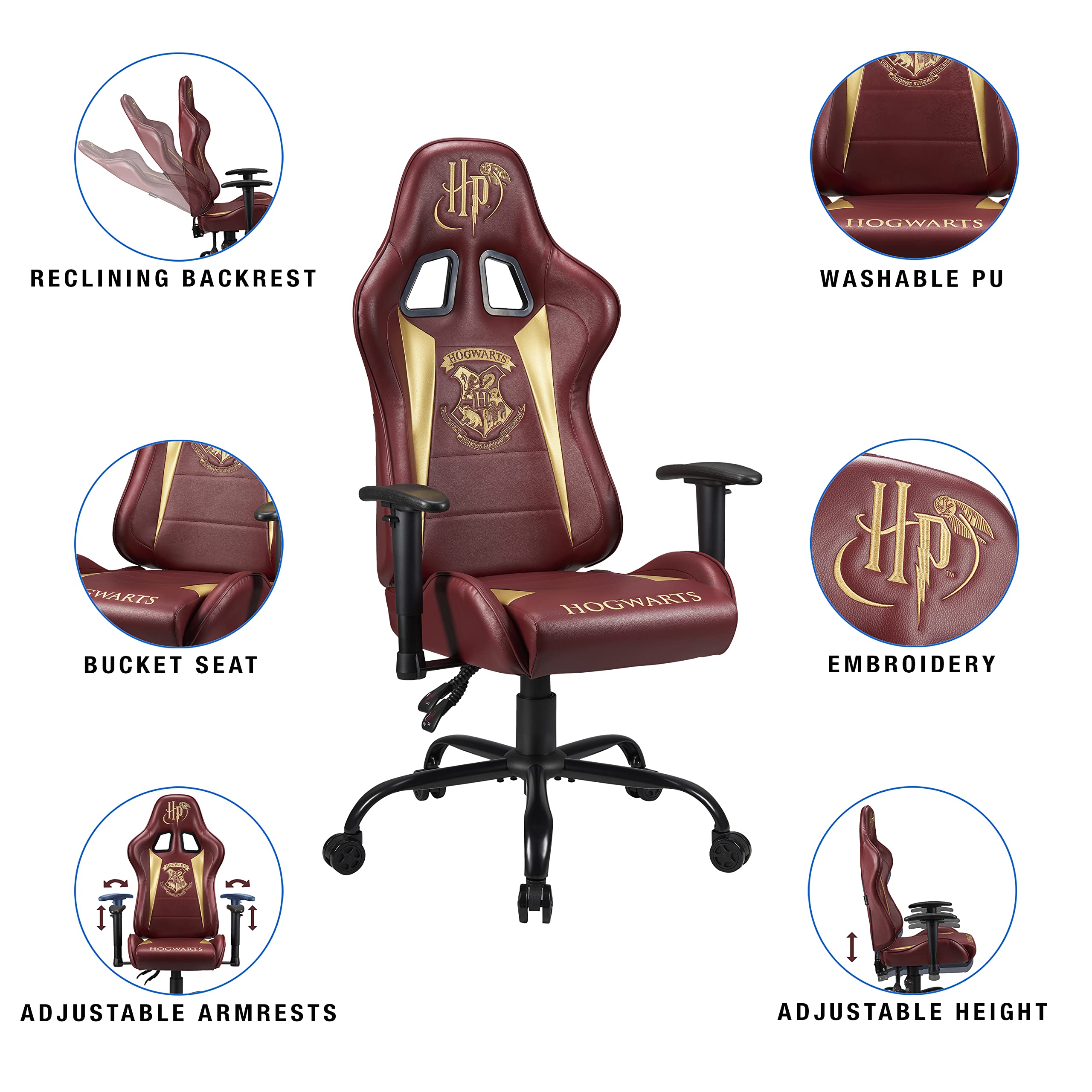 Subsonic Harry Potter - Junior gamer chair - Gaming office chair - Official License