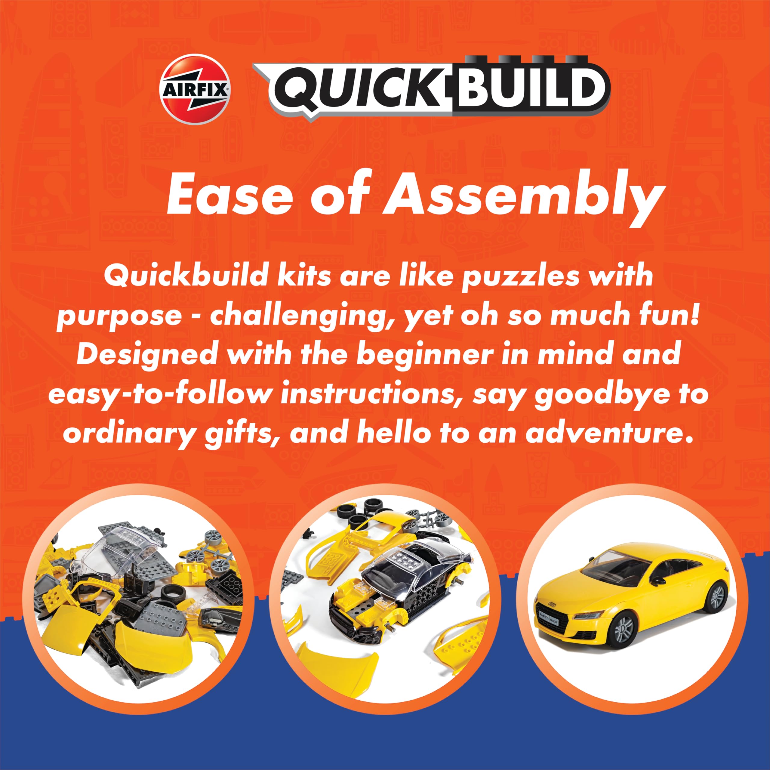 Airfix QUICKBUILD Lamborghini Aventador - Yellow