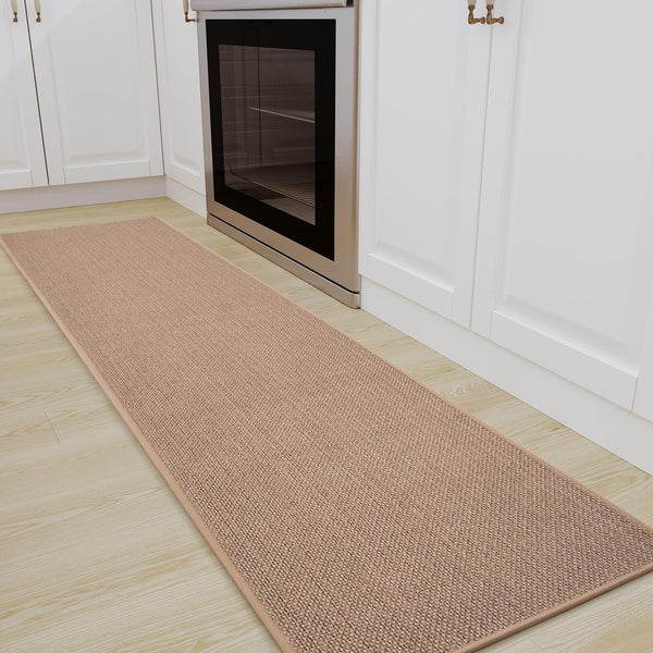 SIXHOME Non-Slip Washable Modern Absorbent Kitchen Floor Mats - Stain-Resistant, Indoor, 50 * 240cm Beige