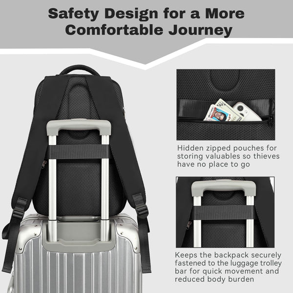 Xkdoai for Ryanair Cabin Bags 40x20x25, Travel Backpack Underseat Hand Luggage Carry-ons Airplanes Flight Bag Suitcases for Men Women