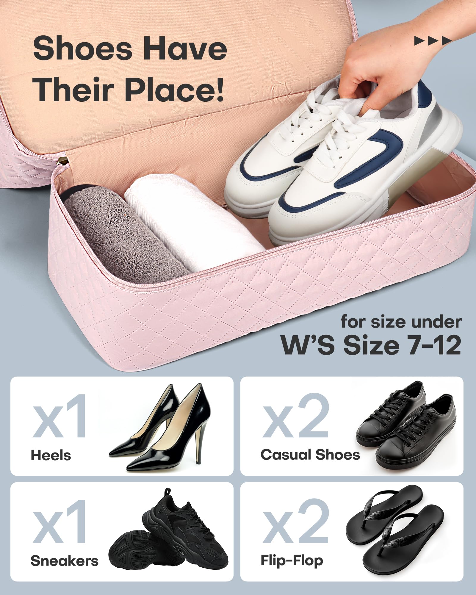 HOTOR Travel Bags for Women - Lightweight Overnight Holdall Bag, Large Carry on Luggage Weekend Bag with Shoe Compartment & Toiletry Bag, Travel Duffel Sport Gym Tote, Black, 34.0 x 45.0 x 20.0 cm