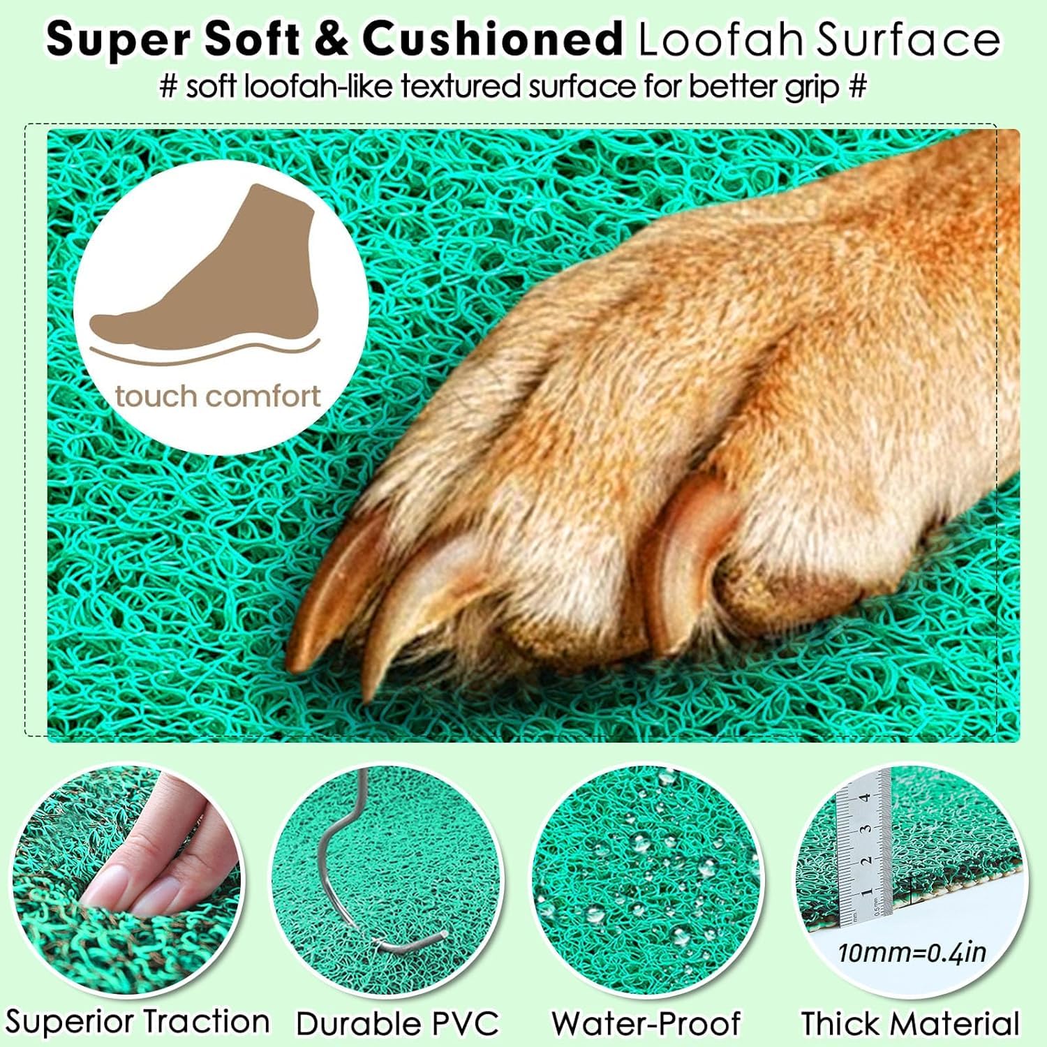 170cm Long Dog Ramp for Cars,43cm Wide Folding Dog Ramp for Large Dogs with High Traction Carpet Surface,Non-slip for Truck,SUV,Portable Pet Ramp Stairs for Medium Large Dog Up to 100kg