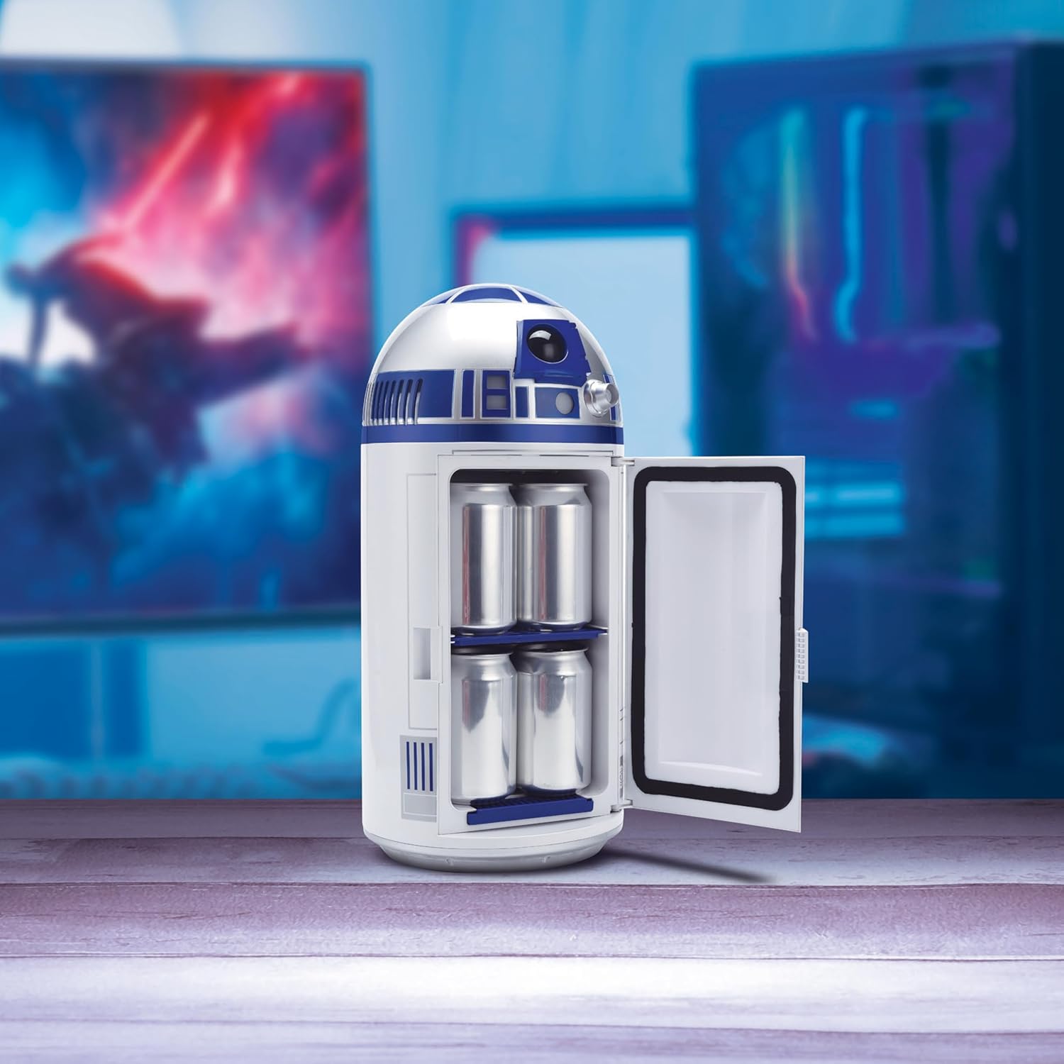 Menkind UKONiC Star Wars R2-D2 Personal AC/DC Mini Fridge with Light and Sounds