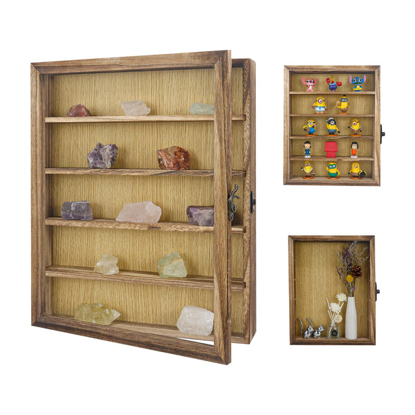 FramePro 28x35 3D Shadow Box Frame with Removable Shelves, Deep Frame 11x14 Display Case for Collector, Keepsake Coins Military Medals Pins Wedding