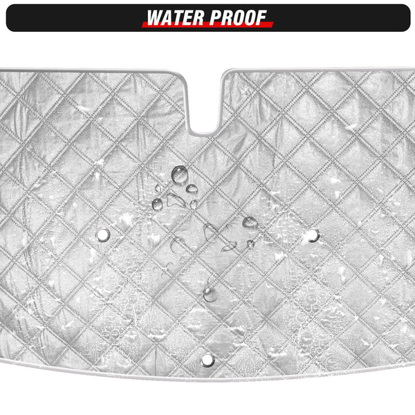 MaxAwe 8Pcs Internal Thermal Blind Set Fits for VW T5/T6 LWB, Luxury Sunshade Wrap Cover Kit, Window Front Screen Cover, Summer Uv Sun Blind & Winter Insulation Cover for VW Campervans & Motorhome