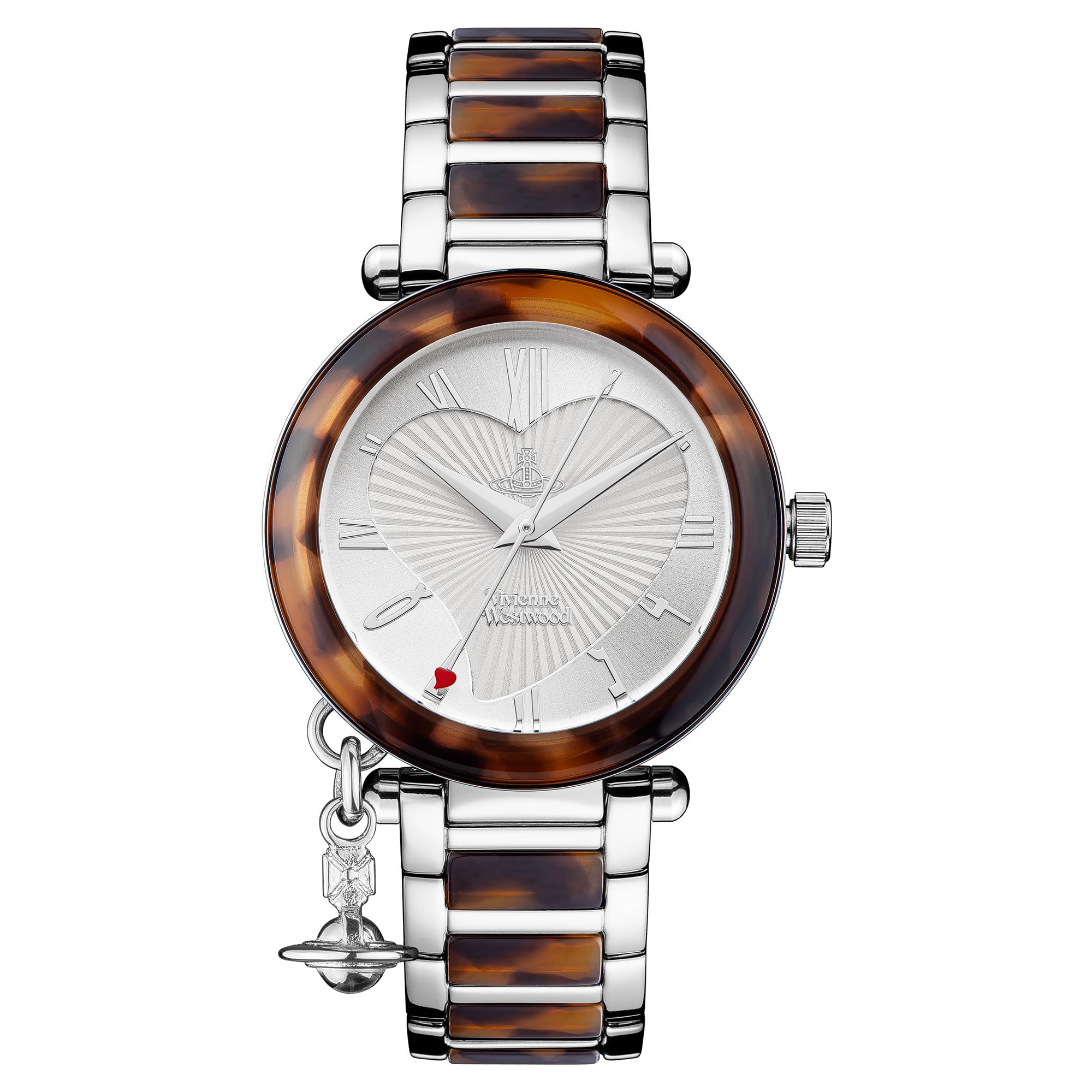 Vivienne Westwood Women's Orb Quartz Watch with Silver Dial Analogue Display and Stainless Steel Bracelet