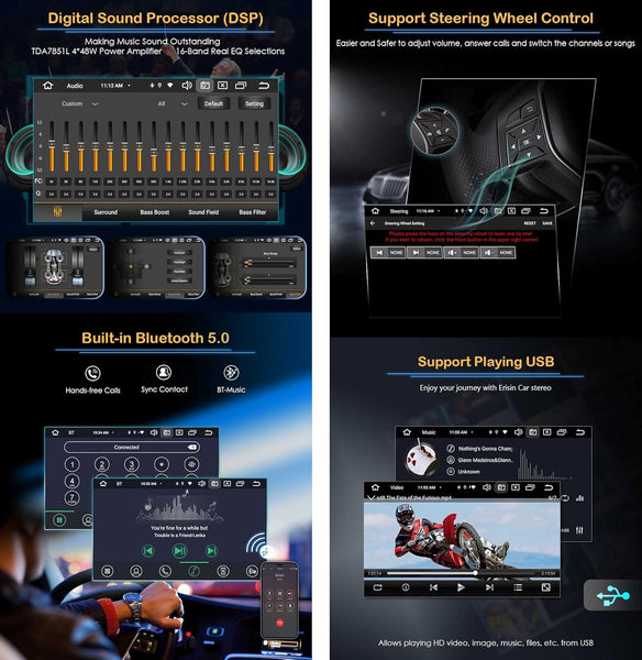 Android 13 4GB RAM+64GB ROM Single Din Detachable Car Stereo DAB+ Radio GPS DVD Player Sat Nav 7 Inch Touch Screen Bluetooth 5.0 Support Wireless CarPlay Android Auto WiFi RDS DVR ADP2 SWC