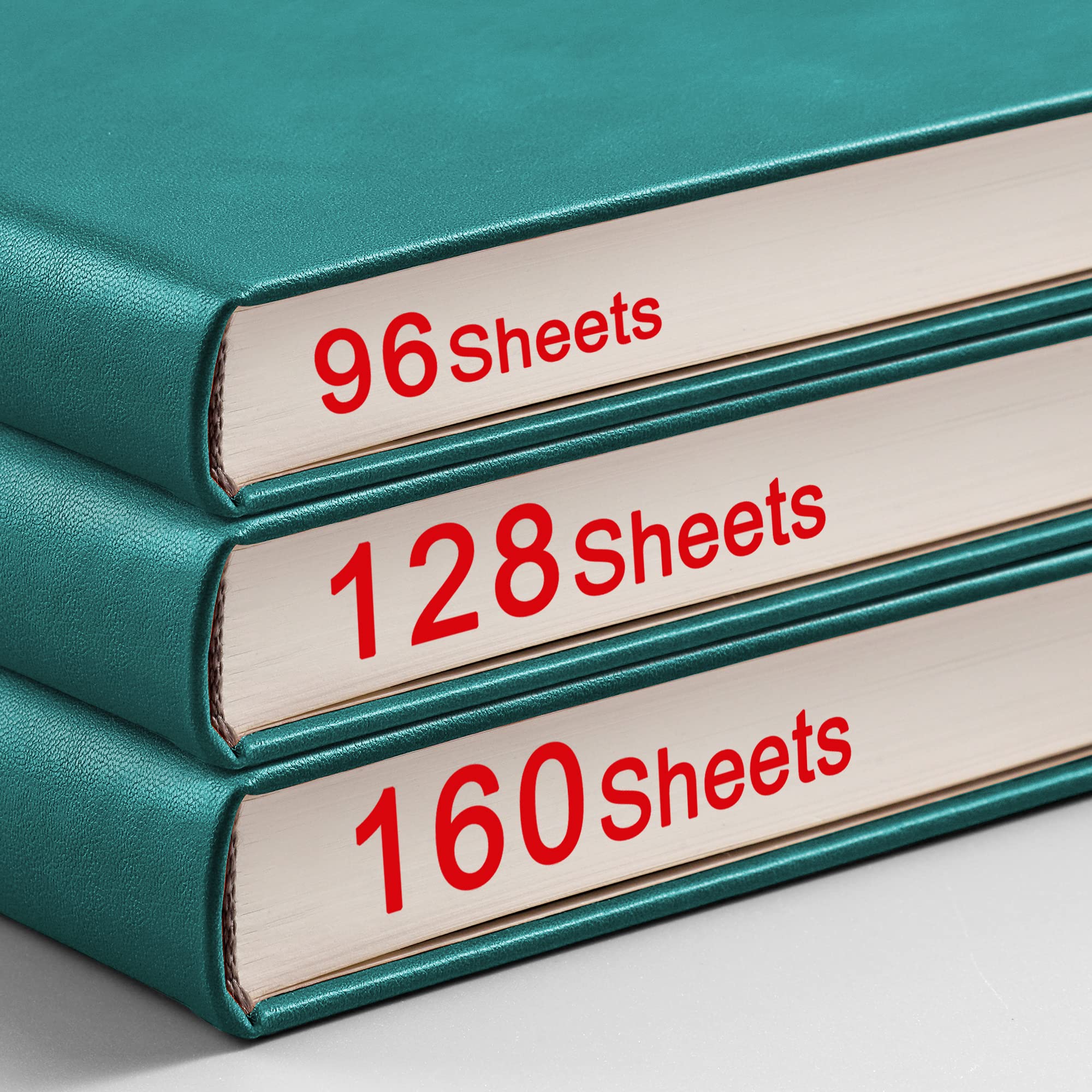 RETTACY Lined Journal Notebook - A5 Note Book Hardcover Thick Notepad 320 Numbered Pages for Writing,100gsm Lined Paper, Leather Hardcover, for Women Men Work Office School,14.5 x 21cm - Black