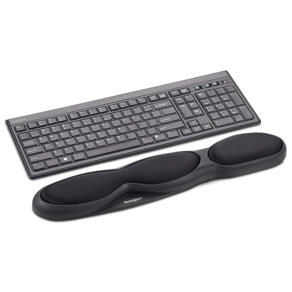 Kensington Keyboard Wrist Rest - Ergonomic duo gel wrist rest, compatible with full length / gaming keyboards for comfort when at computer, laptop, office, PC, home - Red/Black (62398 )