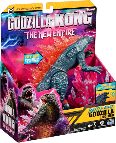 Godzilla x Kong: The New Empire, 7-Inch Authentic Battle Roar Godzilla Action Figure Toy, Iconic Collectable Movie Character in Unique Limited Edition Packaging, Toy Suitable for Ages 4 Years+