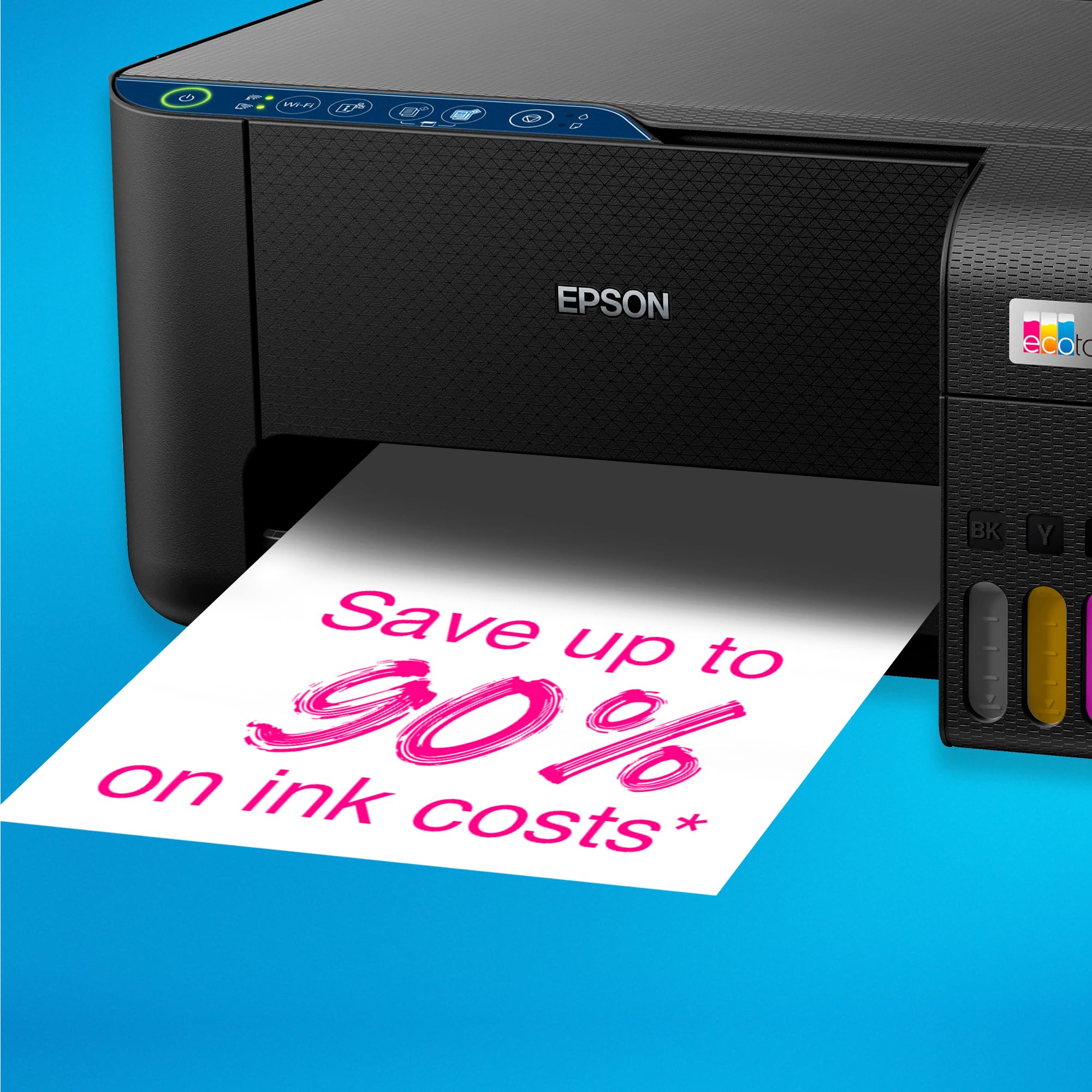 Epson EcoTank ET-2850 A4 Multifunction Air Print and Wi-Fi Ink Tank Printer with double sided printing, Up To 3 Years Of Ink Included