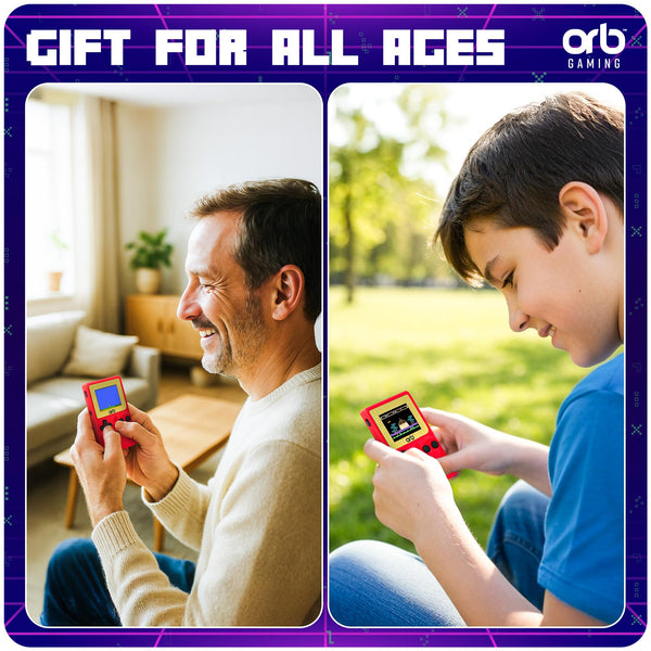 Official Atari Cartridge Handheld Mini Arcade Console with 3 Games - Pong Sports, Asteroids & Missle Command, 2" Colour Screen, Keyring, Retro Gaming Console Gift for Him and Her