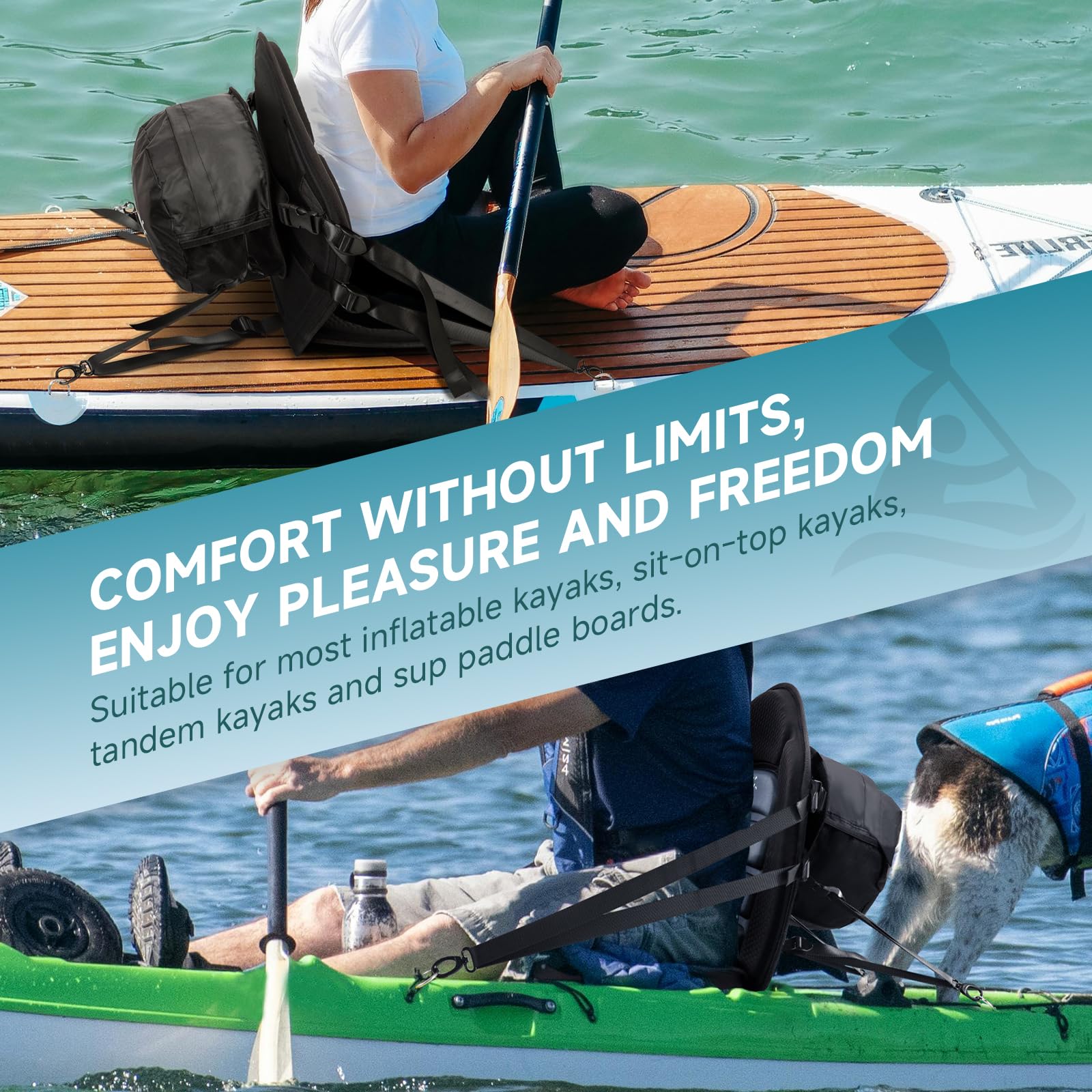 Trymaker Paddle Board Seat, Universal Kayak Seats for Paddleboard, Adjustable Sup Seat Paddle Board Seat