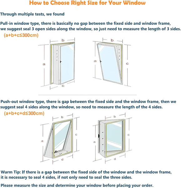 AC Window Seal,Portable Universal Window Kit for Mobile Air Conditioner Unit and Tumble Dryer 560cm/220Inch,Hot Air Stop Air Exchange Guards with Zip and Adhesive Fastener