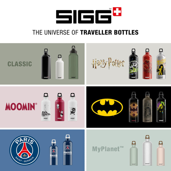 Sigg - Aluminum Water Bottle - Traveller - Climate Neutral Certified - Suitable For Carbonated Beverages - Leakproof & Lightweight - BPA Free - 0.6L / 1L/ 1.5L
