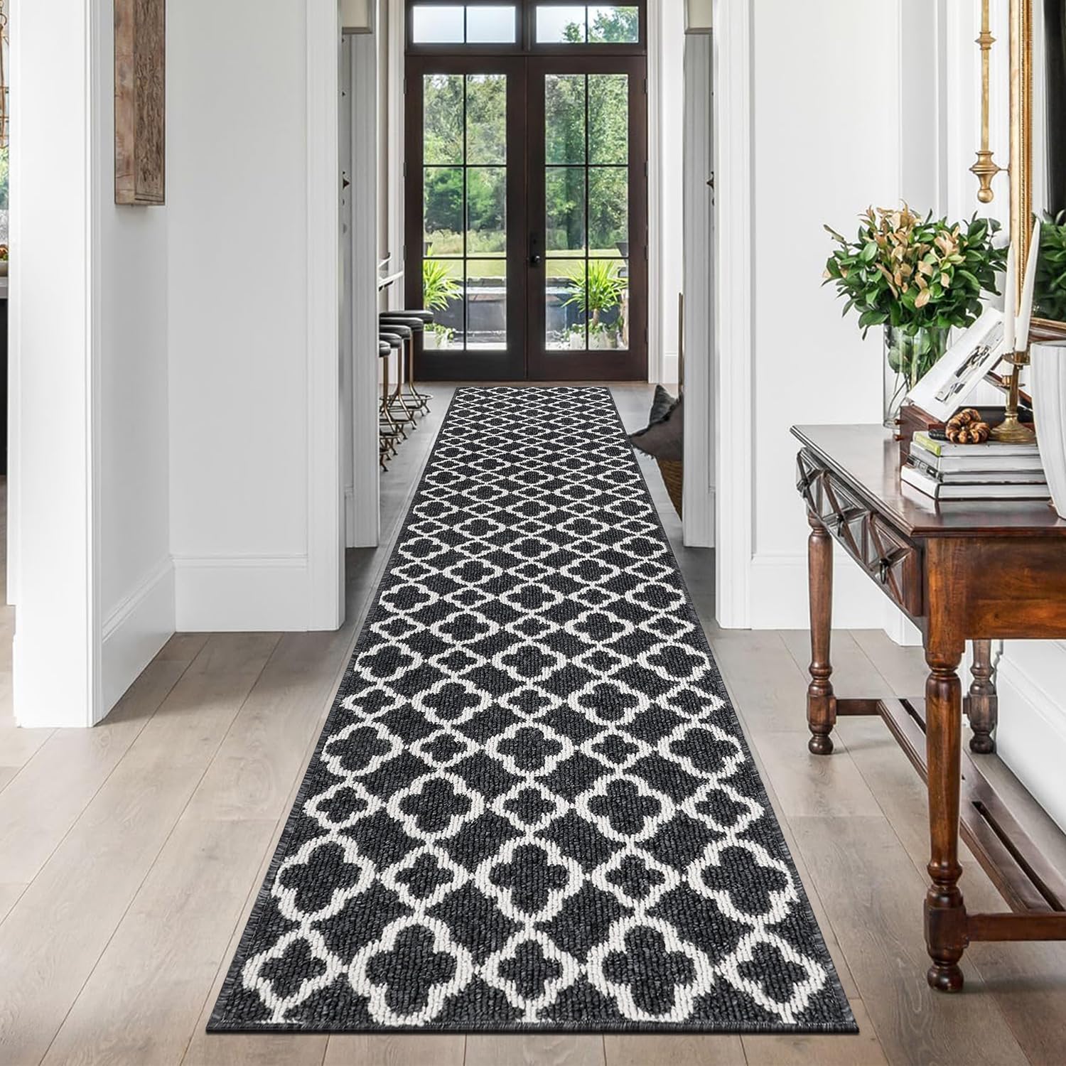 SHACOS Extra Long Hallway Runner Rug 60x300 cm Non Slip Carpet Runner for Hallway Washable Hall Carpet Runner Long Runner Rug for Kitchen Entryway