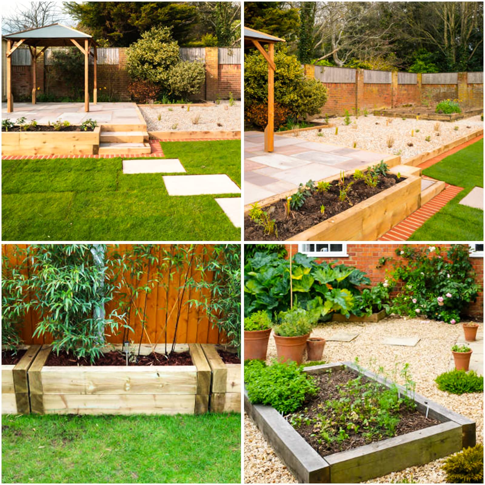 20 Pack Railway Sleeper Brackets Driveway Heavy Duty Edging Edge, Timber Railway Sleeper Stakes, Galvanised Steel