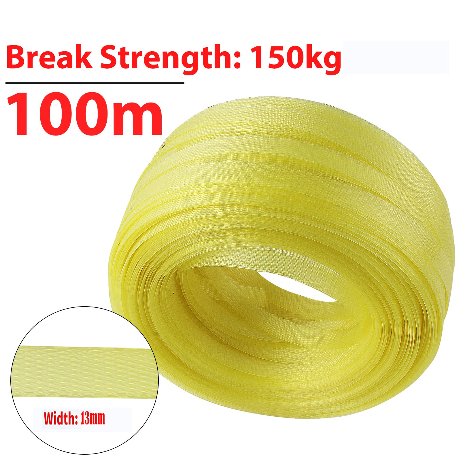 Complete Hand Pallet Packaging Strapping Kit with Tools, 200m PP Band, Metal Seals, and Edge Protectors for Secure Packing