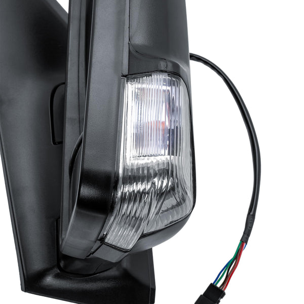 Driver Right Side Door Wing Mirror O/S Electric and Heated Short Arm Black Cover For Mercedes Sprinter VW Crafter 2006 to 2018