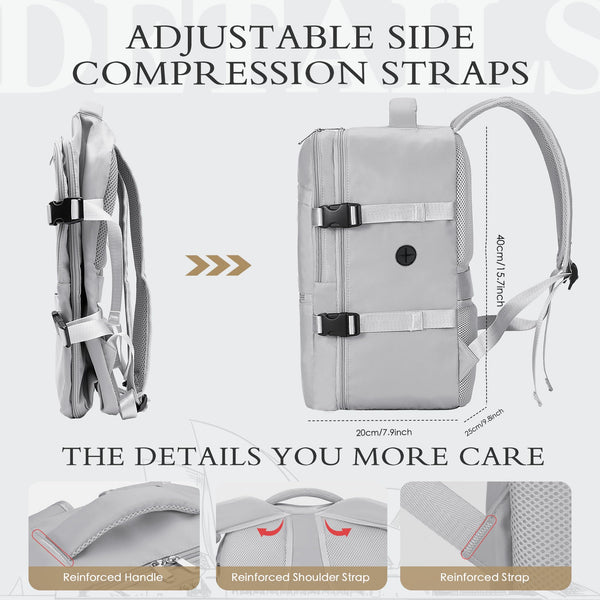 for Ryanair Cabin Bags 40x20x25 Underseat Cabin Bag Carry Ons Hand Luggage Bag Travel Backpack Cabin Size for Ryanair Backpack with Charging Hole