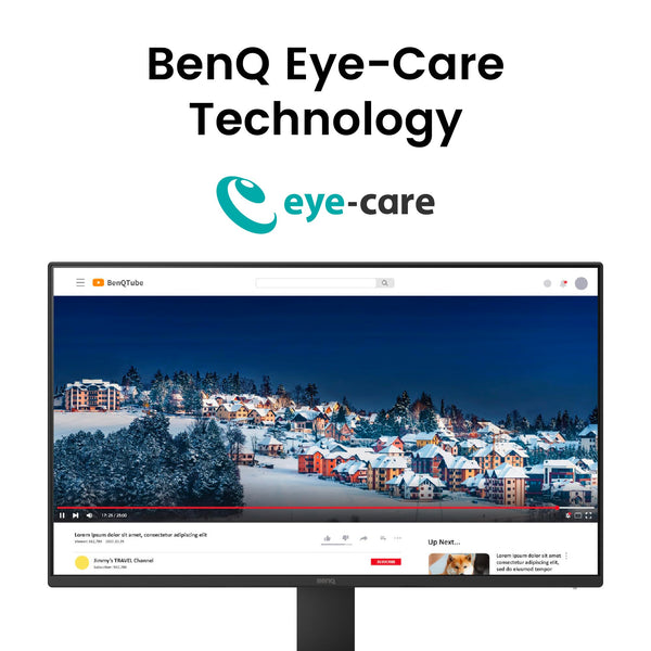 BenQ GW2790E 27 Inch Monitor, Gaming 100Hz, Full-HD, IPS, Eye-Care, HDMI, DP
