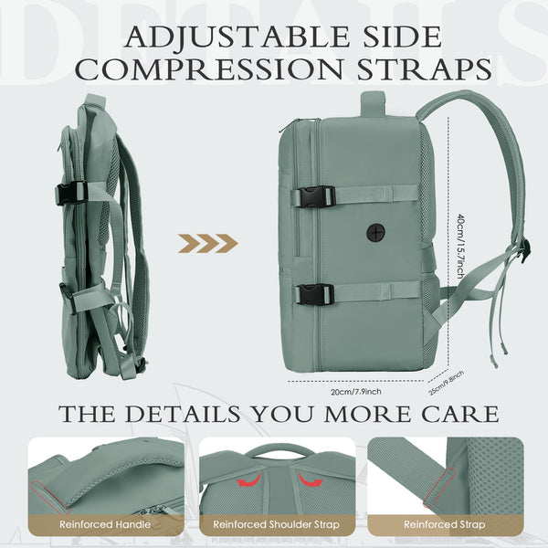 for Ryanair Cabin Bags 40x20x25 Underseat Cabin Bag Carry Ons Hand Luggage Bag Travel Backpack Cabin Size for Ryanair Backpack with Charging Hole