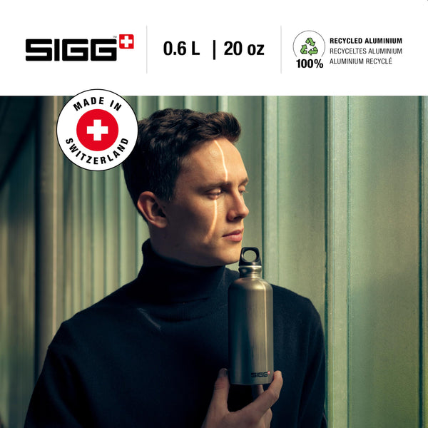 Sigg - Aluminum Water Bottle - Traveller - Climate Neutral Certified - Suitable For Carbonated Beverages - Leakproof & Lightweight - BPA Free - 0.6L / 1L/ 1.5L