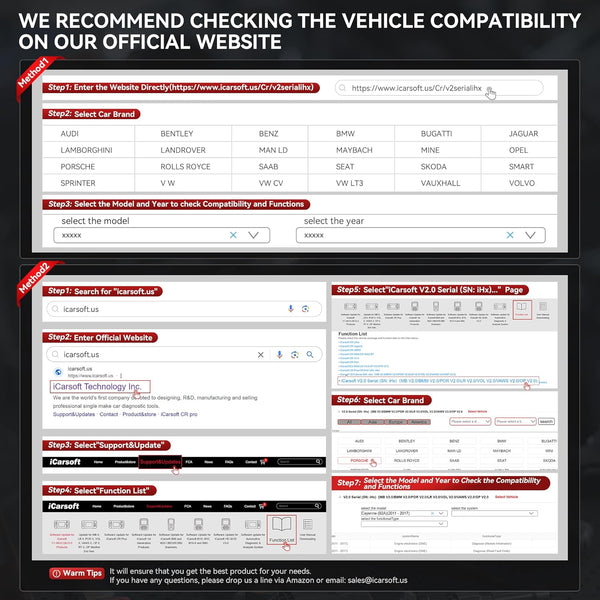 iCarsoft POR V2.0 OBD Diagnostic Tool for Porsche/Cayenne, Full Systems Diagnostic Scan Tool, OBD2 Scanner with 9 Reset Services, Oil/SAS/EPB/BMS/ETC/DP-F/BLD/INJ/TPMS, Battery Test, Free Upgrade