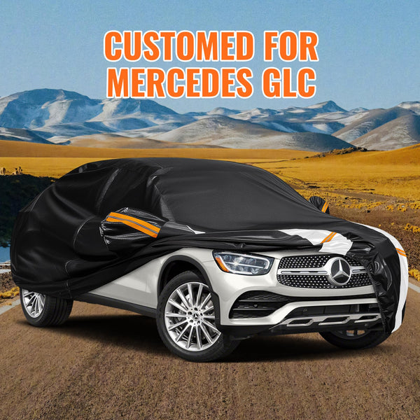 Car Cover Custom Fit for Mini Convertible F57(2016-2023), Car Covers for Outside Storage Waterproof Breathable, Full Cover Outdoor All Weather Protection Rain Sun Dust with Zip and Cotton(Black)