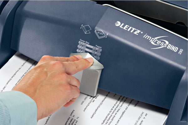 Leitz A4 Binding Machine, impressBIND 140, Silver/Blue