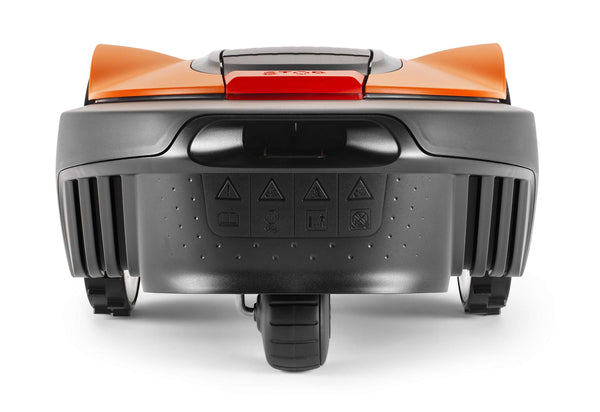 Flymo EasiLife 250 GO Robotic Lawn Mower - Cuts Up to 250 sq m, Ultra Quiet Mowing, Manicured Lawn, Bluetooth Application Control, Safety Sensors, Hose Washable, Lifestyle Functions, Orange and Grey