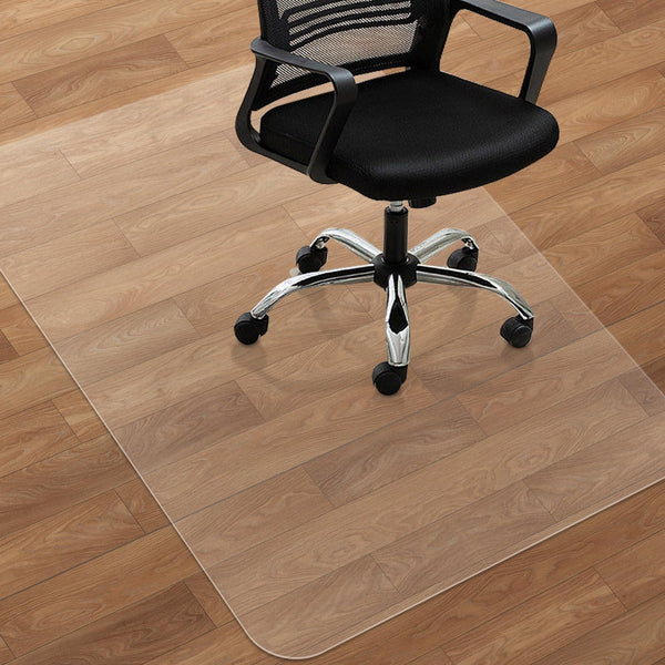 SHAREWIN Office Chair Mat for Hard Wood Floors, 150x120 cm Heavy Duty Anti-Slip Hardwood Floor Protector Rug, Easy Clean