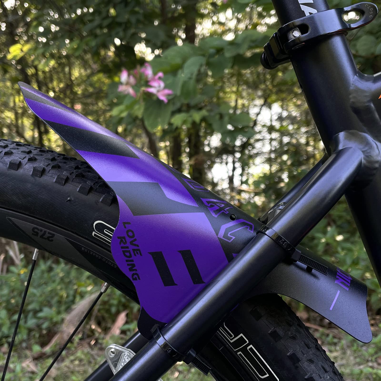 NICEDACK Mudguards Mountain Bike, 2 Pieces Mudguard Fit 20-29 Inch MTB Mudguard Front and Rear Compatible Bicycle Splash Guard