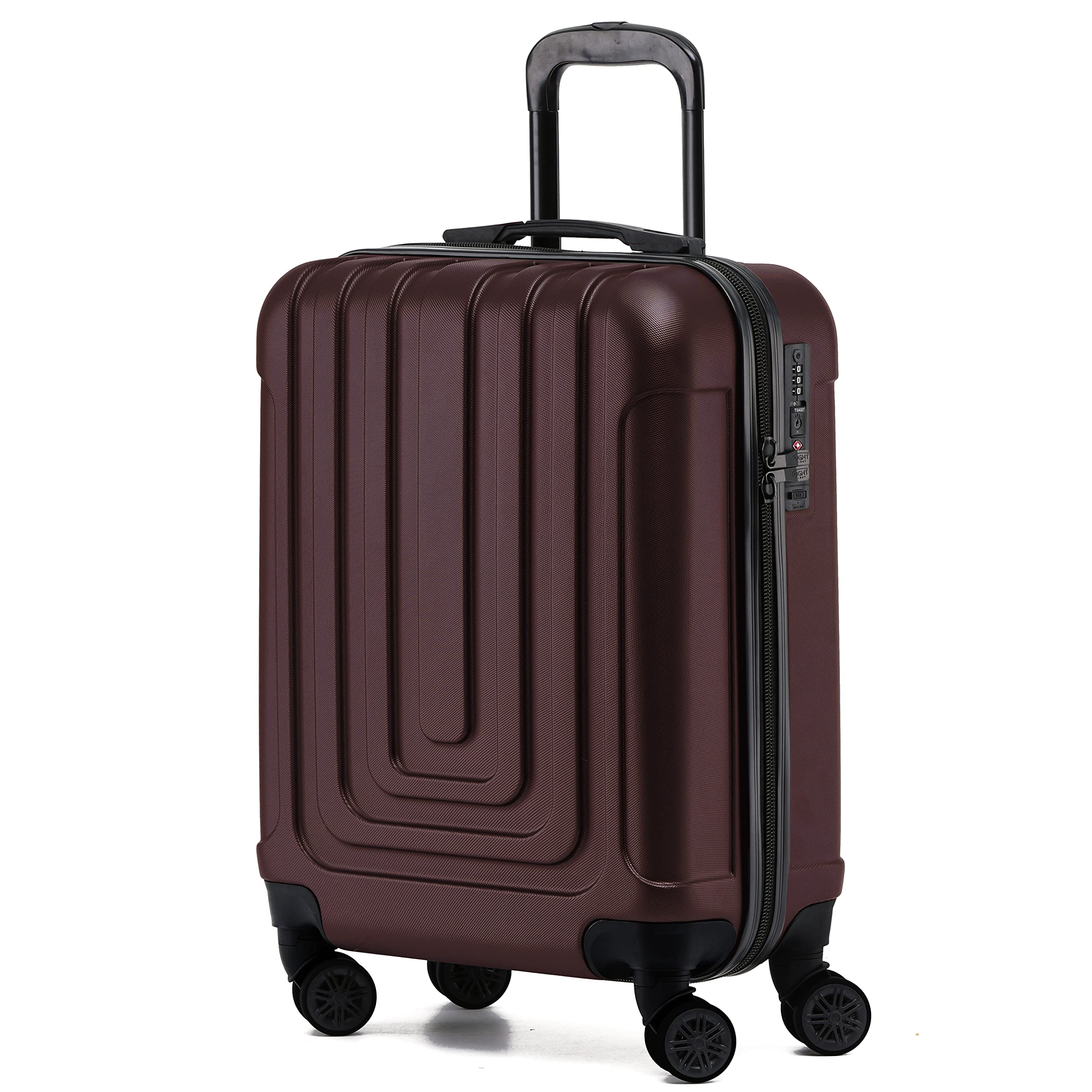 Flight Knight Premium Lightweight Suitcase - Built-in TSA Lock - 8 Spinner Wheels - ABS Hard Shell Check in Highly Durable Luggage - Medium - 67x45x26cm
