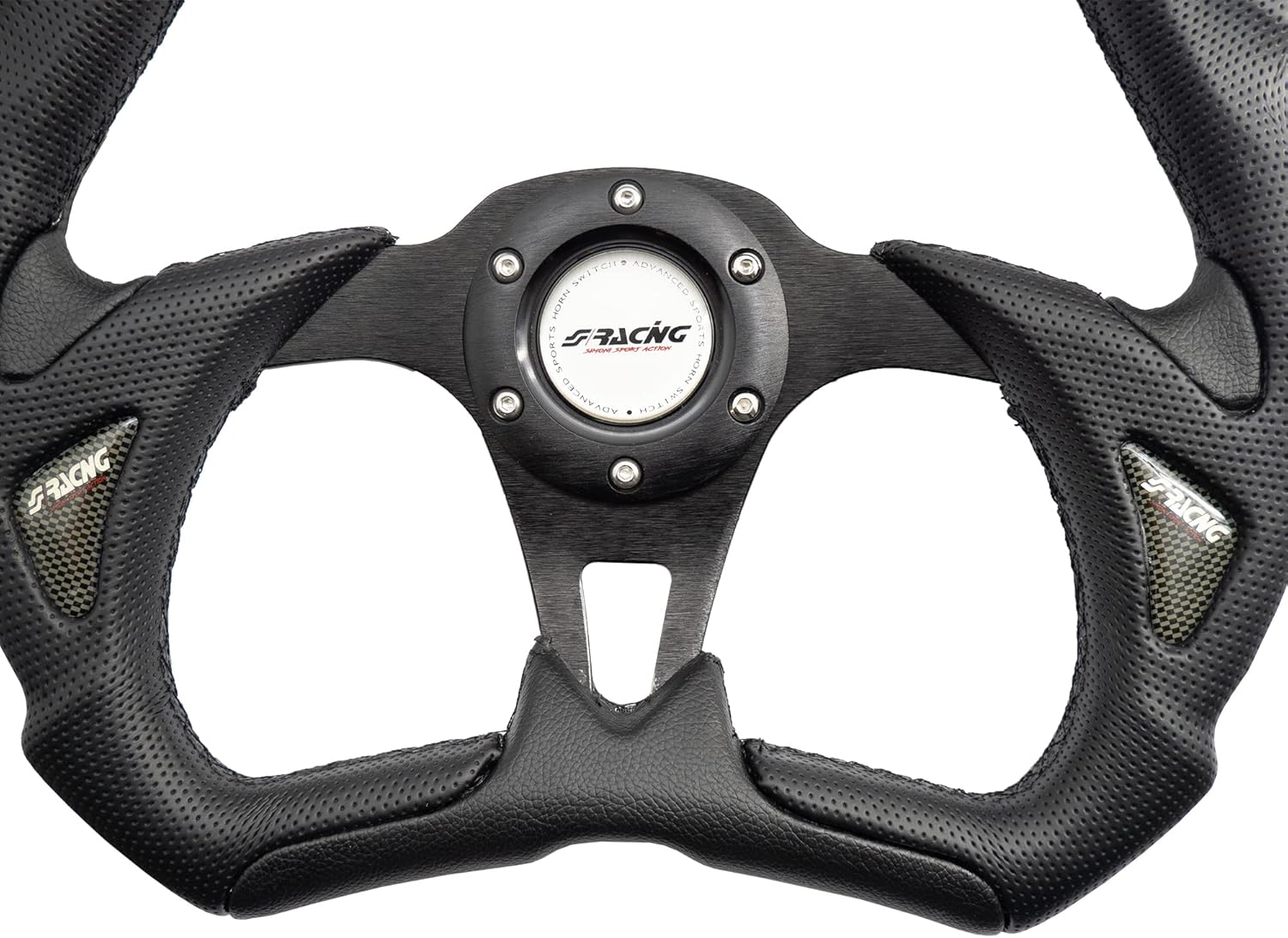 Simoni Racing X5350PUN/P Universal Steering Wheel, Black