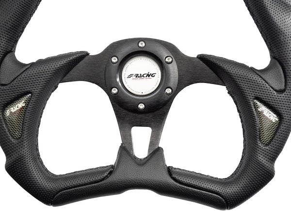 Simoni Racing X5350PUN/P Universal Steering Wheel, Black