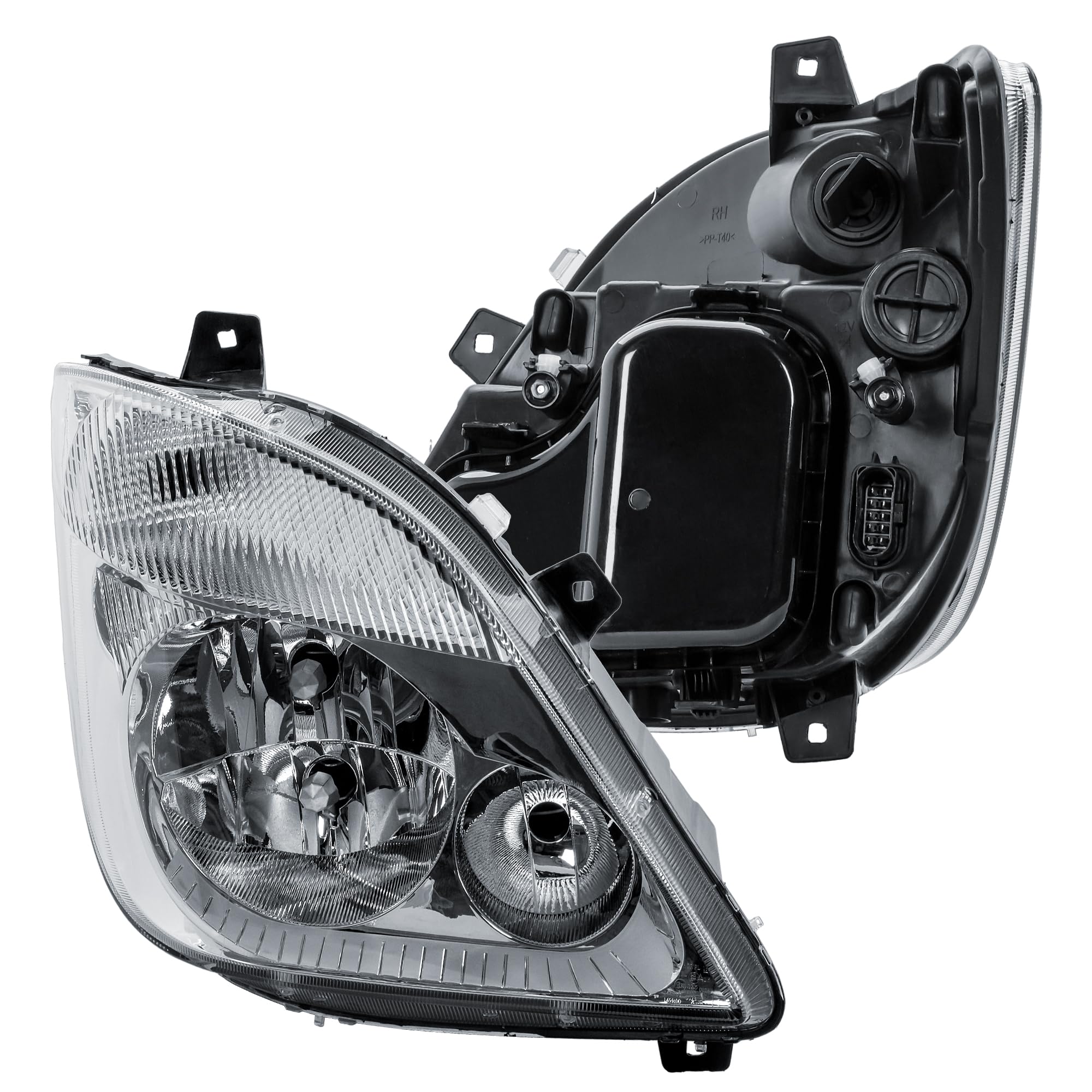 Replacement Driver Right Side O/S Headlight Head Lamp Electric Adjustment No Fog Light for Mercedes Sprinter 906 2006-2013