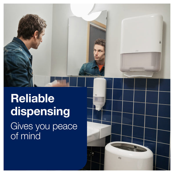 Tork Singlefold/C-Fold Hand Towel Dispenser 553000 - H3 Paper Towel Dispenser - Slim, One-at-a-Time Dispensing, White