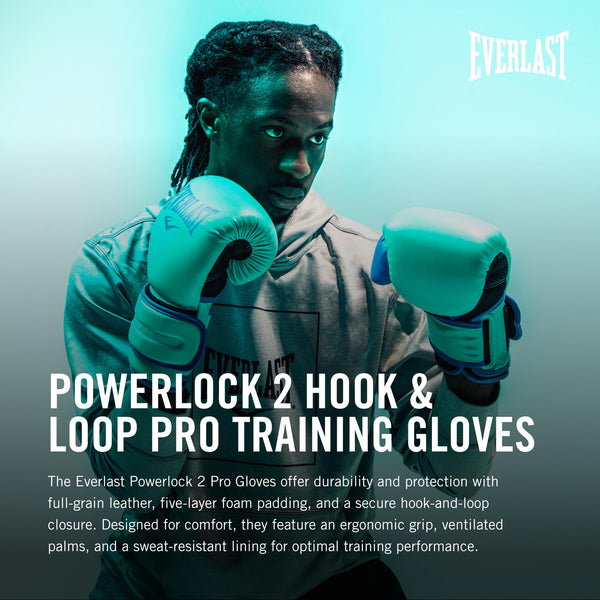 Everlast P00002306 Powerlock 2R Training Glove Charcoal 14OZ