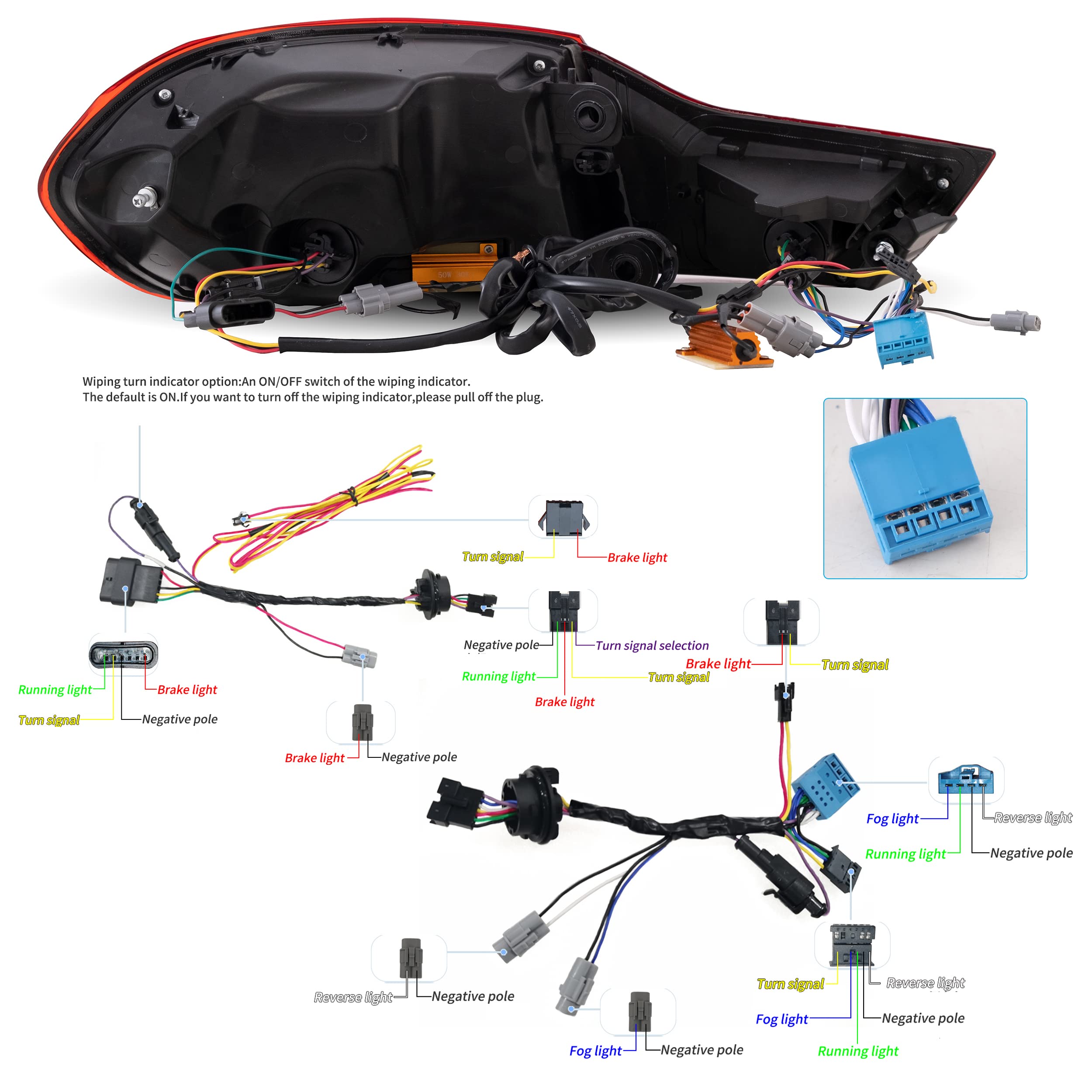 VLAND OLED Rear Tail Lights Compatible with 2014-2020 BMW M4, 4 Series Coupe/Convertible F32 F33 F82 F83/4 Gran Coupe F36,Tail Lights with Dragon Scale Sequential Indicators, Smoked