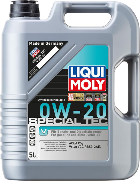 LIQUI MOLY Special Tec V 0W-20 | 5 L | Synthesis technology motor oil | SKU: 20632