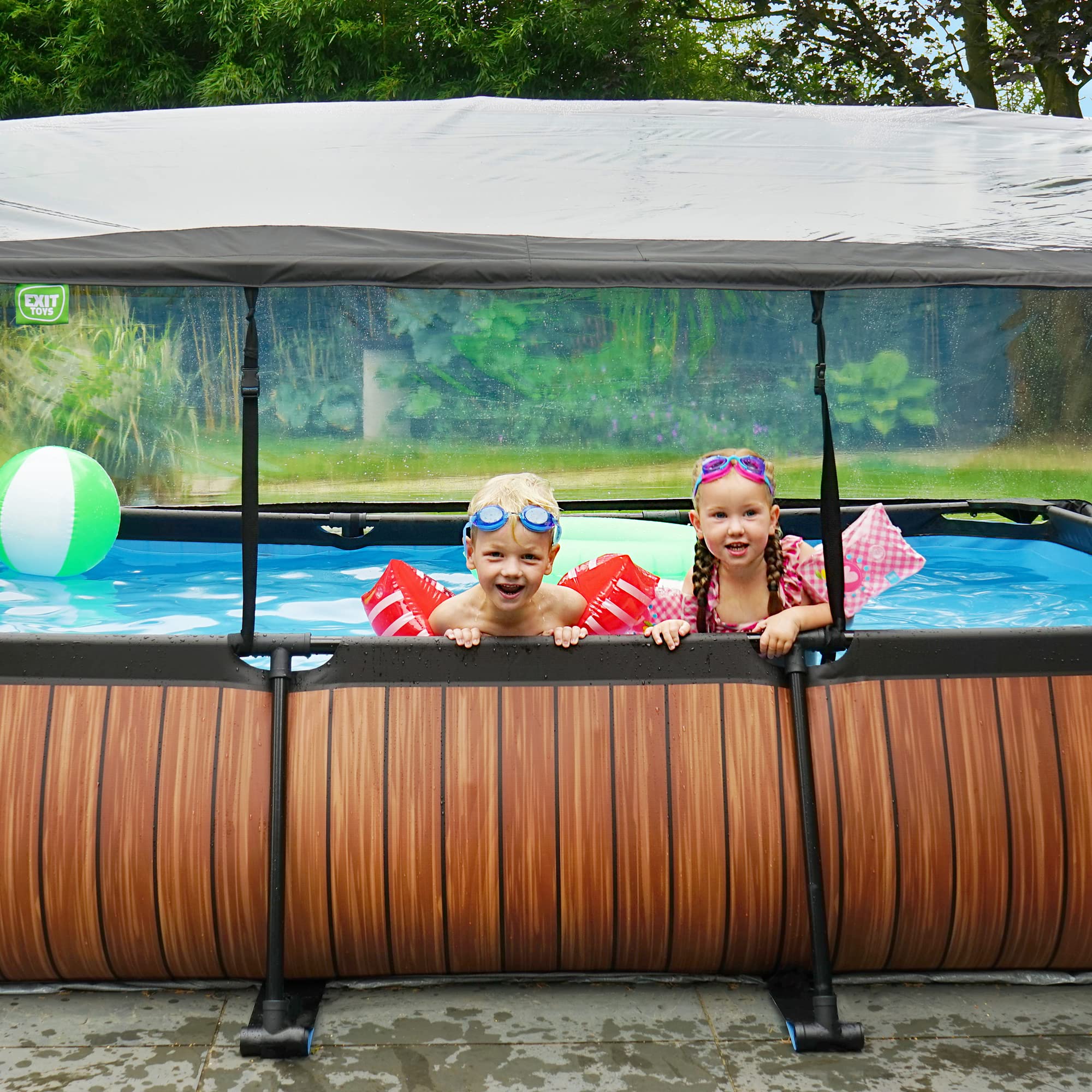 Pool Dome 10x6.6ft - Universal for Rectangular Pools - Keeps Water Warm and Clean - Protects Against Wind and Debris - Excellent Customer Service - Suitable for EXIT and Other Frame Pools