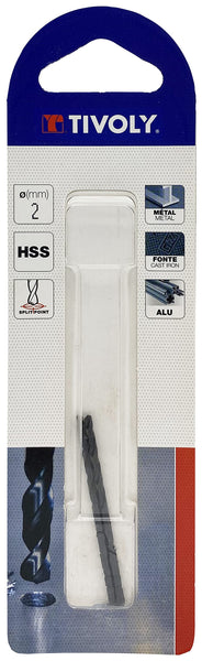 Tivoly 11436720300 TX Metal Drill Bit Diameter 3.0 mm Pack of 2